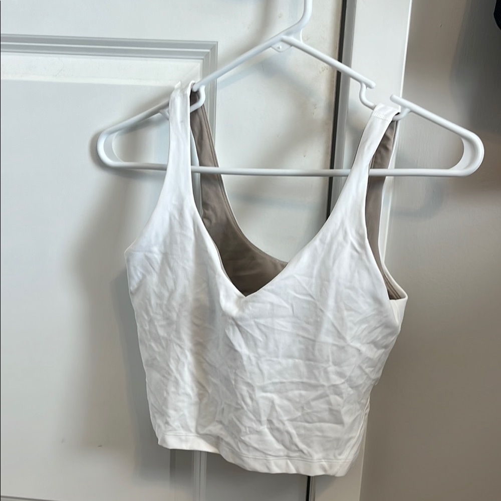 Lulu Lemon White Align Women's Top. Size: 8